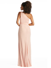 Load image into Gallery viewer, One-Shoulder Draped Chiffon Trumpet Gown